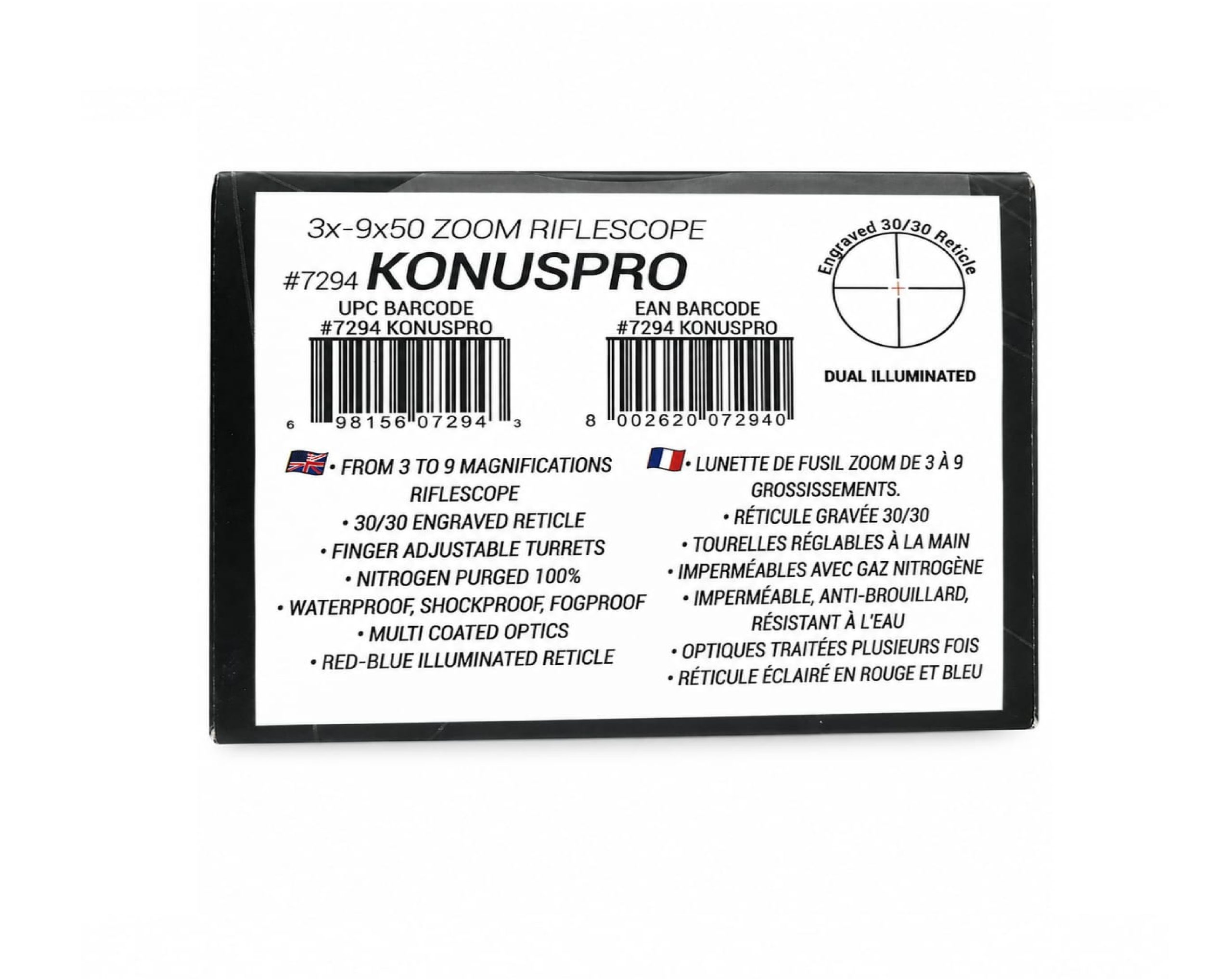 MIRA TELESCOPICA KONUSPRO 3X-9X50 3 SOFFRAN